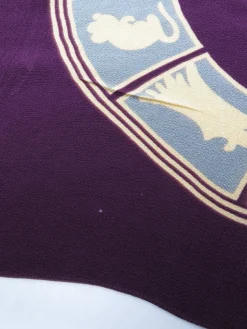 Plum Silk Crepe Chinese New Year Scarf