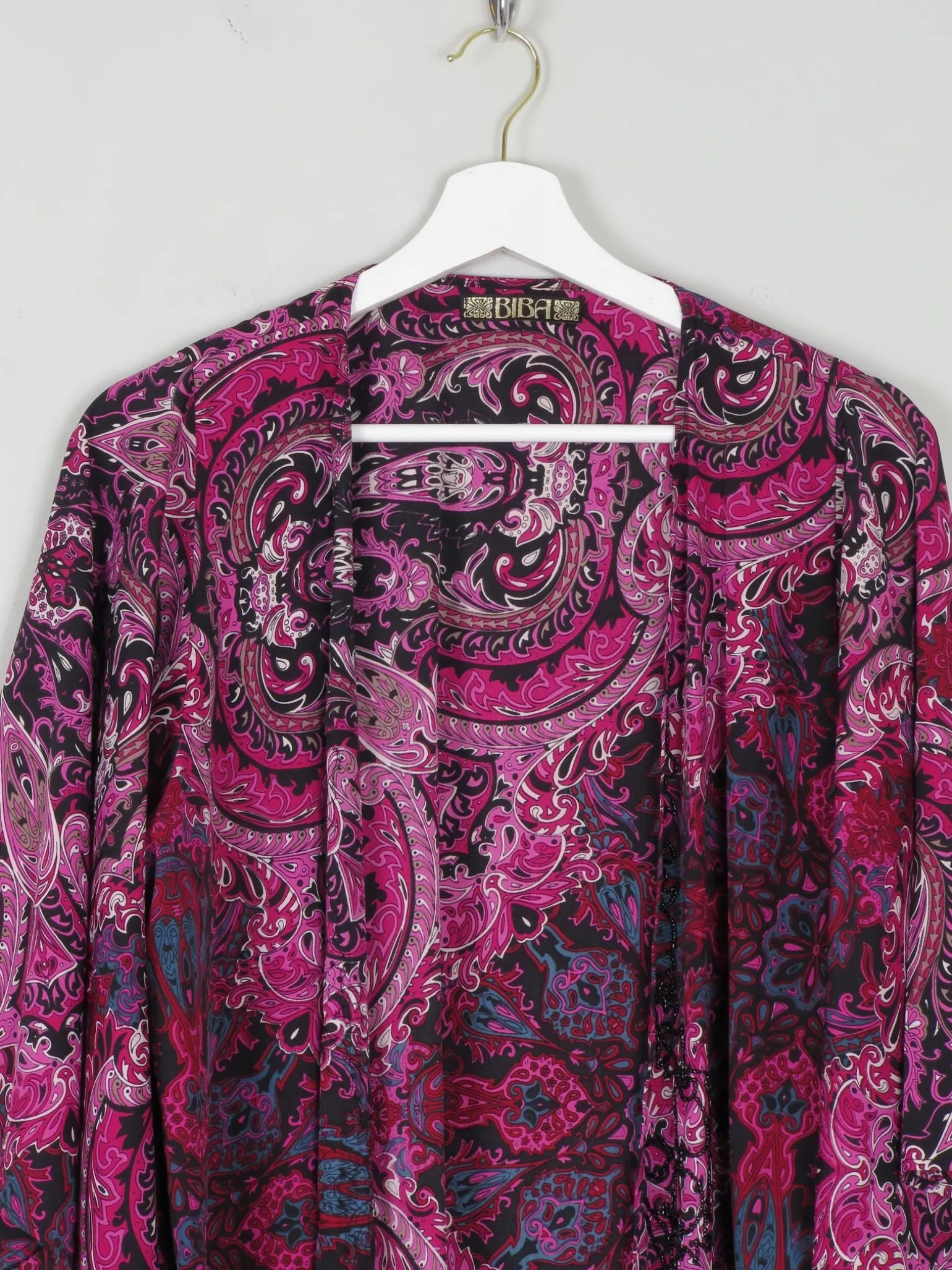 Purple Biba Beaded Kimono XS-M