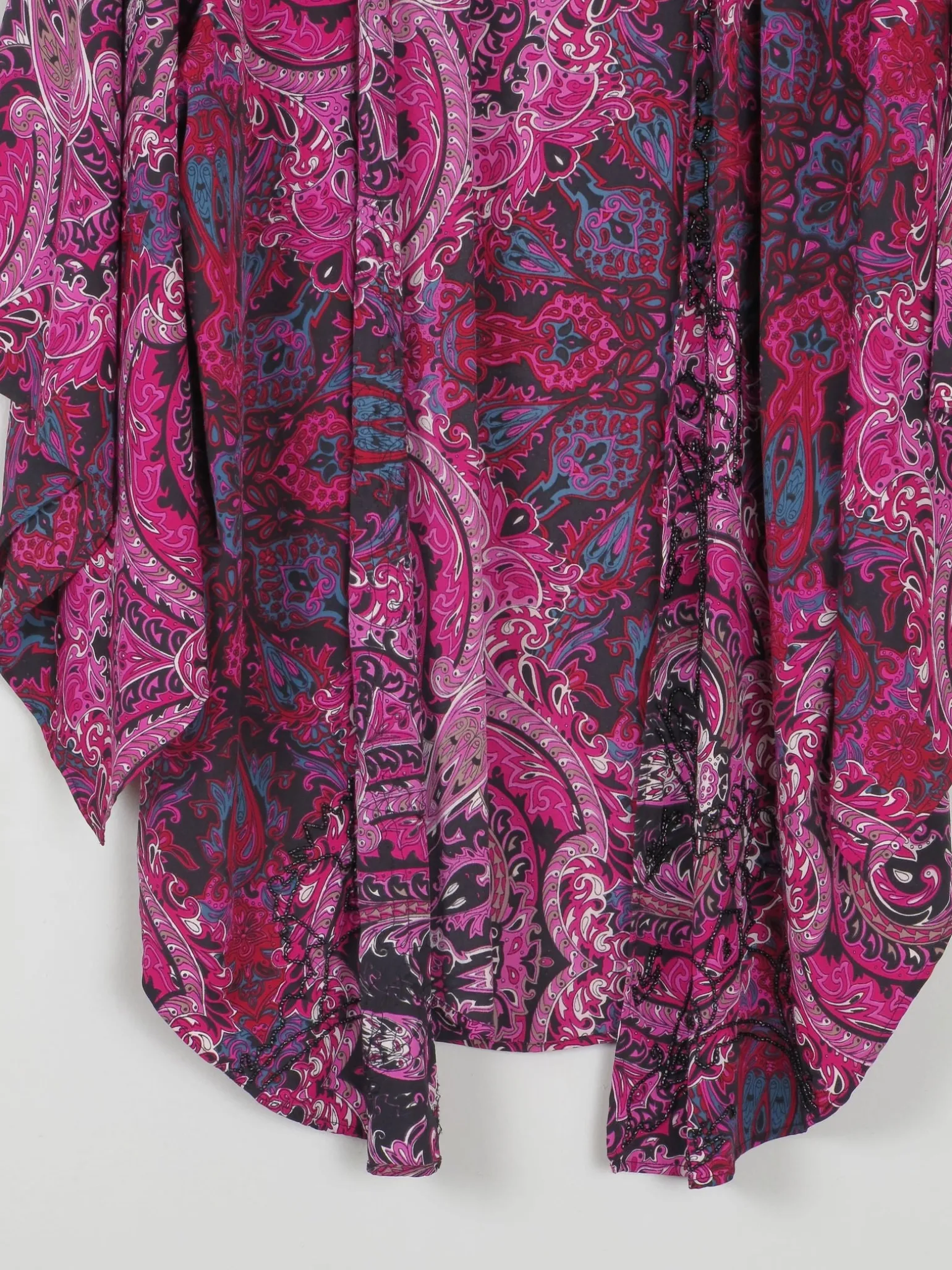 Purple Biba Beaded Kimono XS-M
