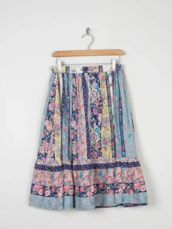 1970s Dorene Irish Vintage Prairie Style Skirt 28