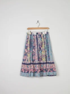 1970s Dorene Irish Vintage Prairie Style Skirt 28