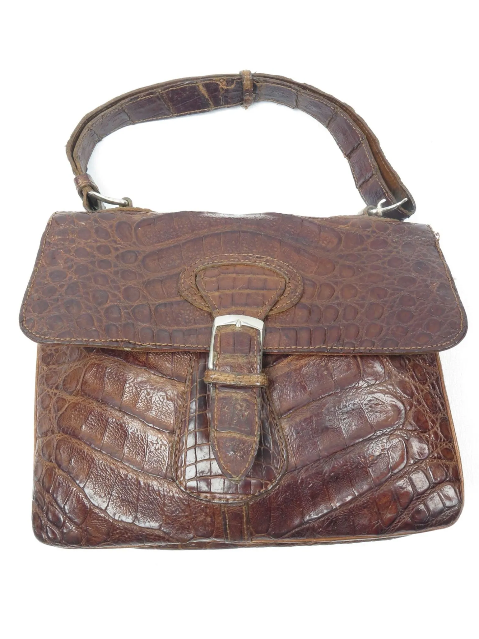 1960s Vintage Brown Leather Bag