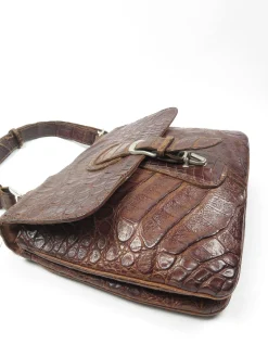 1960s Vintage Brown Leather  Bag