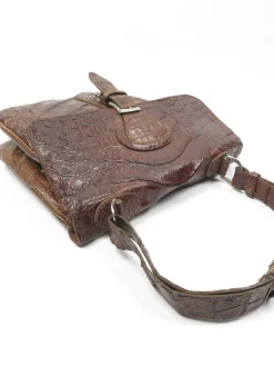 1960s Vintage Brown Leather Bag