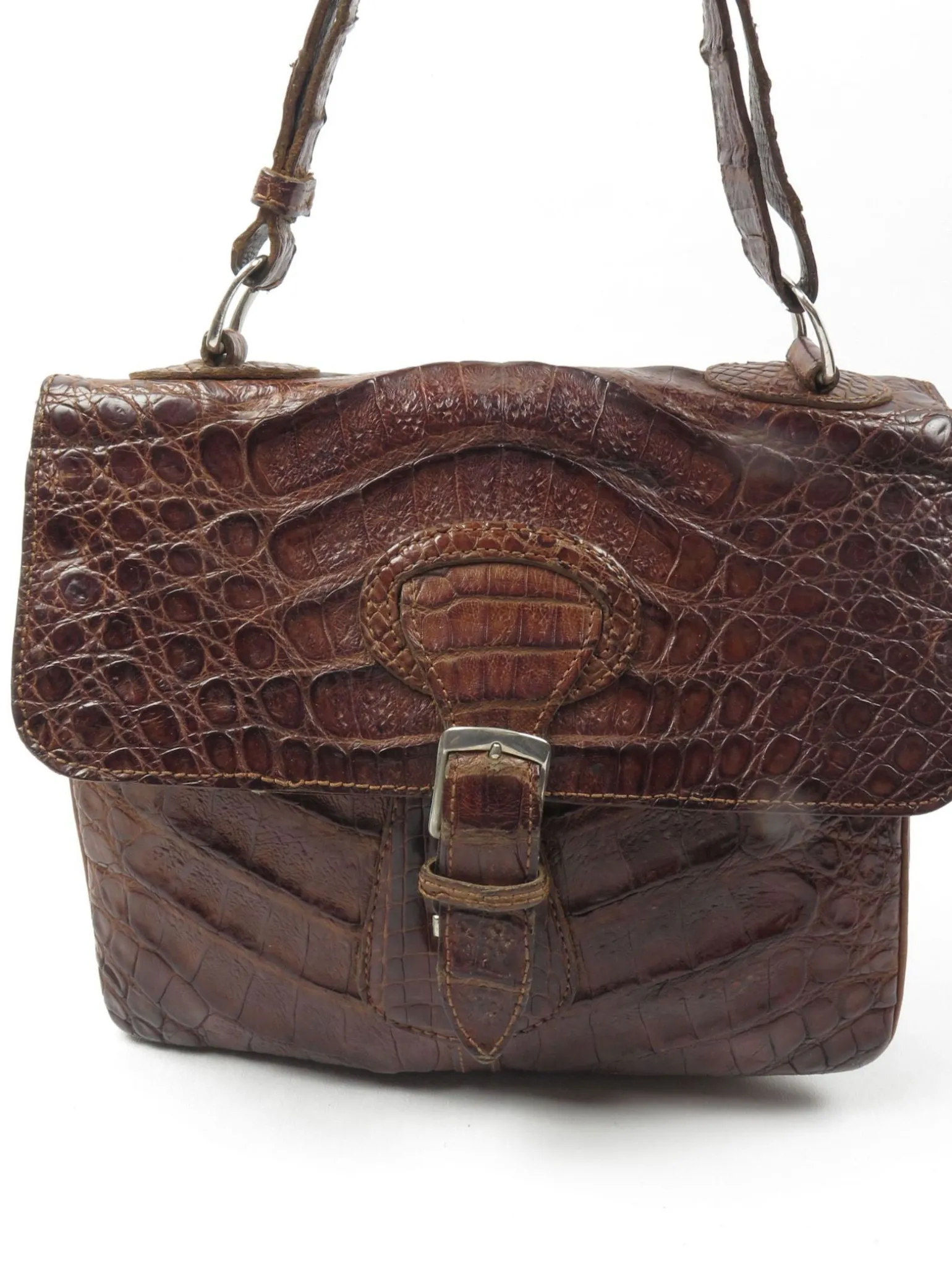 1960s Vintage Brown Leather Bag