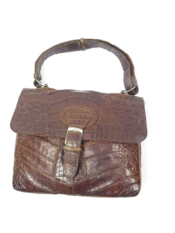 1960s Vintage Brown Leather Bag