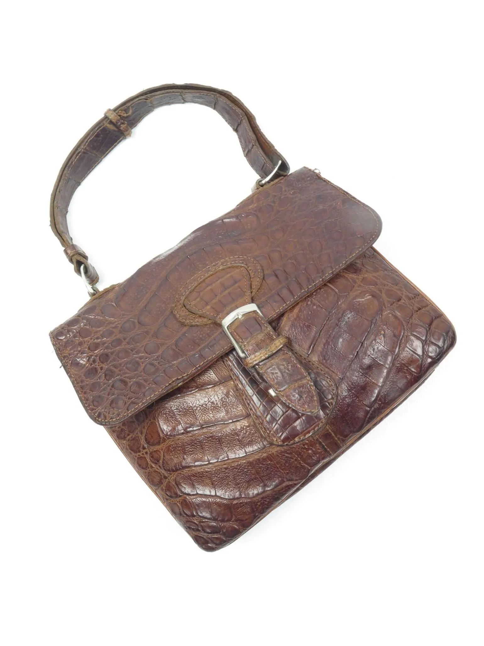 1960s Vintage Brown Leather Bag