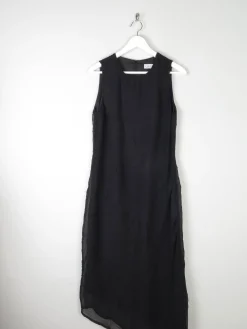 1990s Vintage Dress With Leaf Designs S