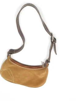 Suede Liz Claiborne Tan Vintage Shoulder Bag
