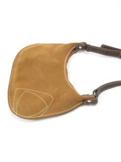 Suede Liz Claiborne Tan Vintage Shoulder Bag