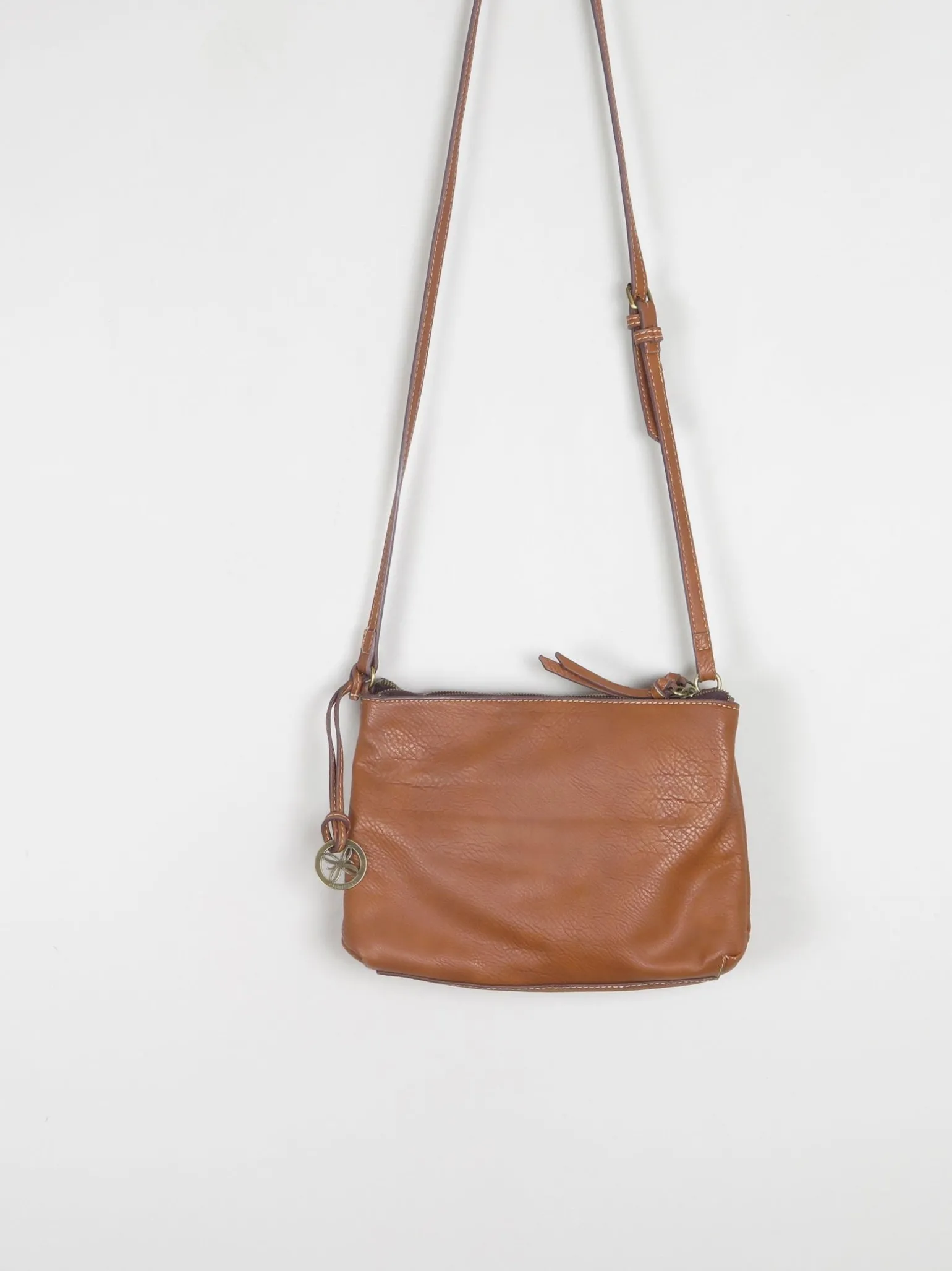 Tan Leather Vintage Fiorelli Cross Body Bag