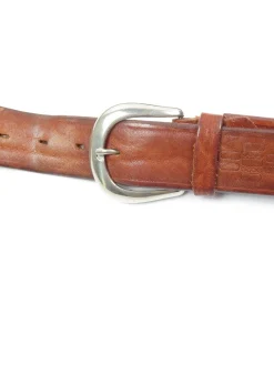 Tan Vintage Italian Leather Belt M