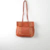 Tan Vintage Leather Ethnic Bag