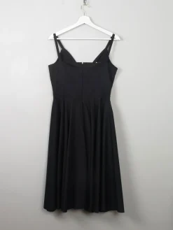 Vintage Black & Embroidered Dress S