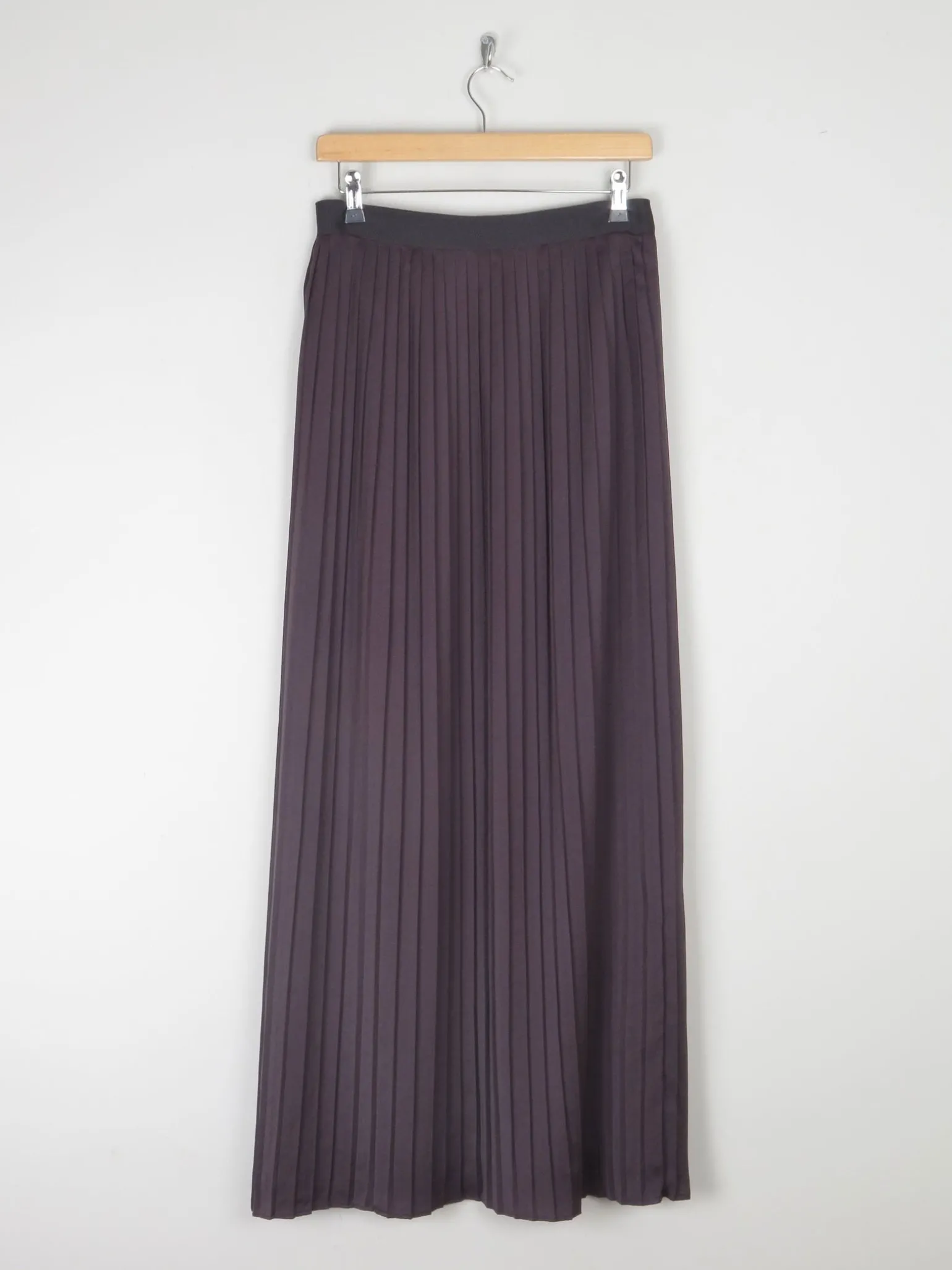Vintage Black Armani Exchange Pleated Maxi Skirt S