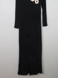 Vintage Black Crepe Richard Lewis Dress S/M