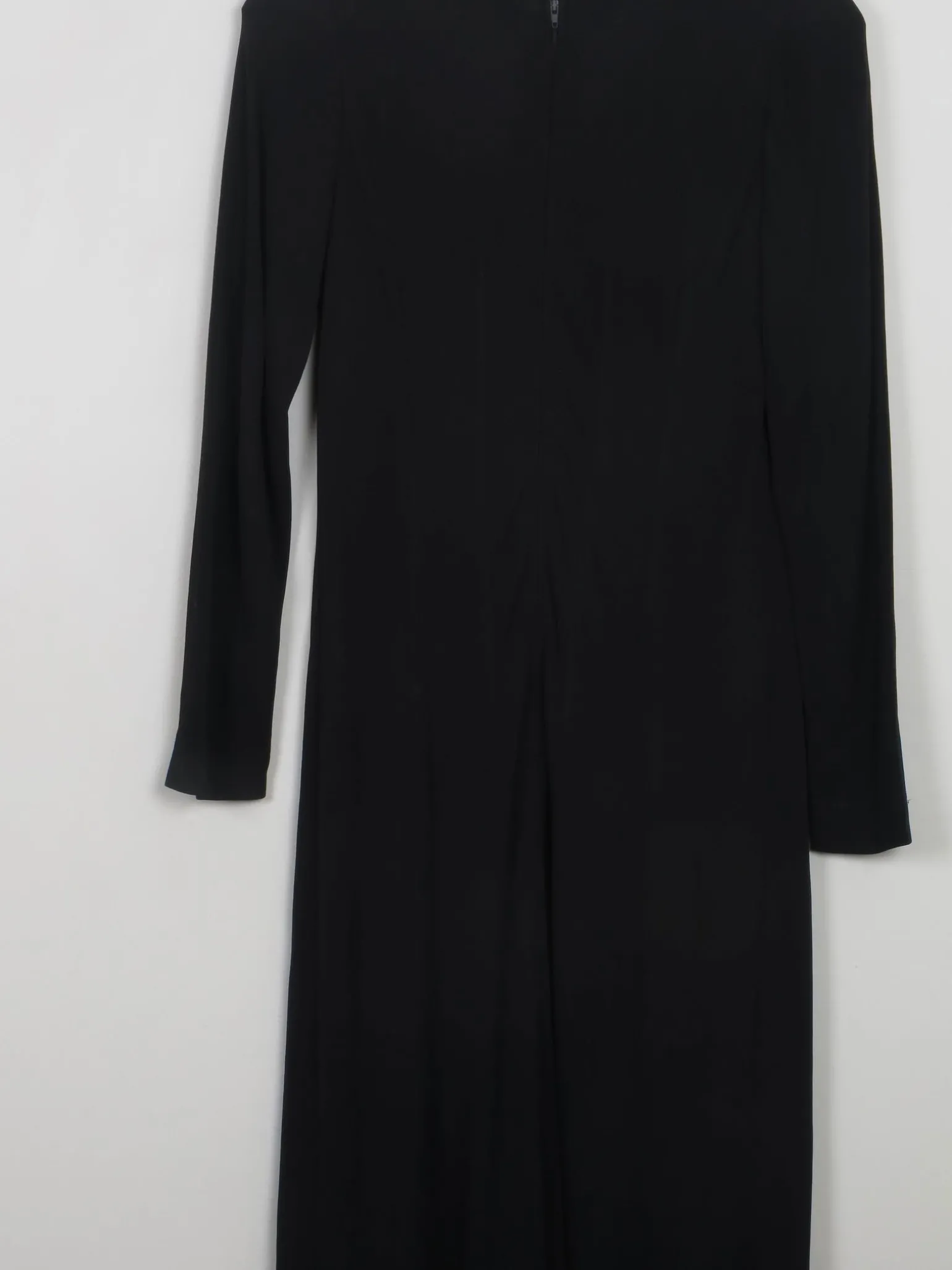 Vintage Black Crepe Richard Lewis Dress S/M