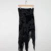 Vintage Black Devore Pearse Fionda Skirt S/M
