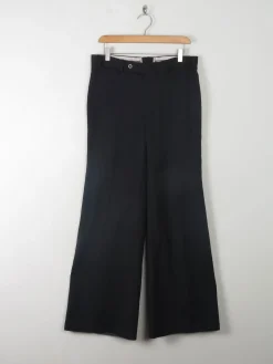 Vintage Black Flared Trousers 31