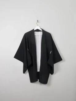 Vintage Black Kimono M