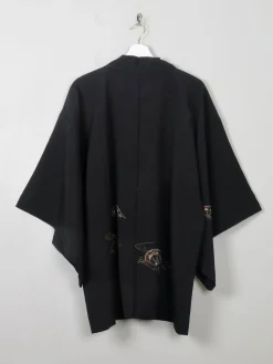 Vintage Black Kimono M