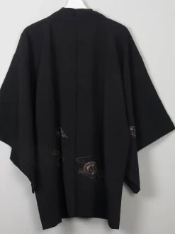 Vintage Black Kimono M