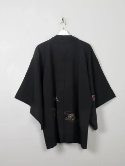 Vintage Black Kimono M