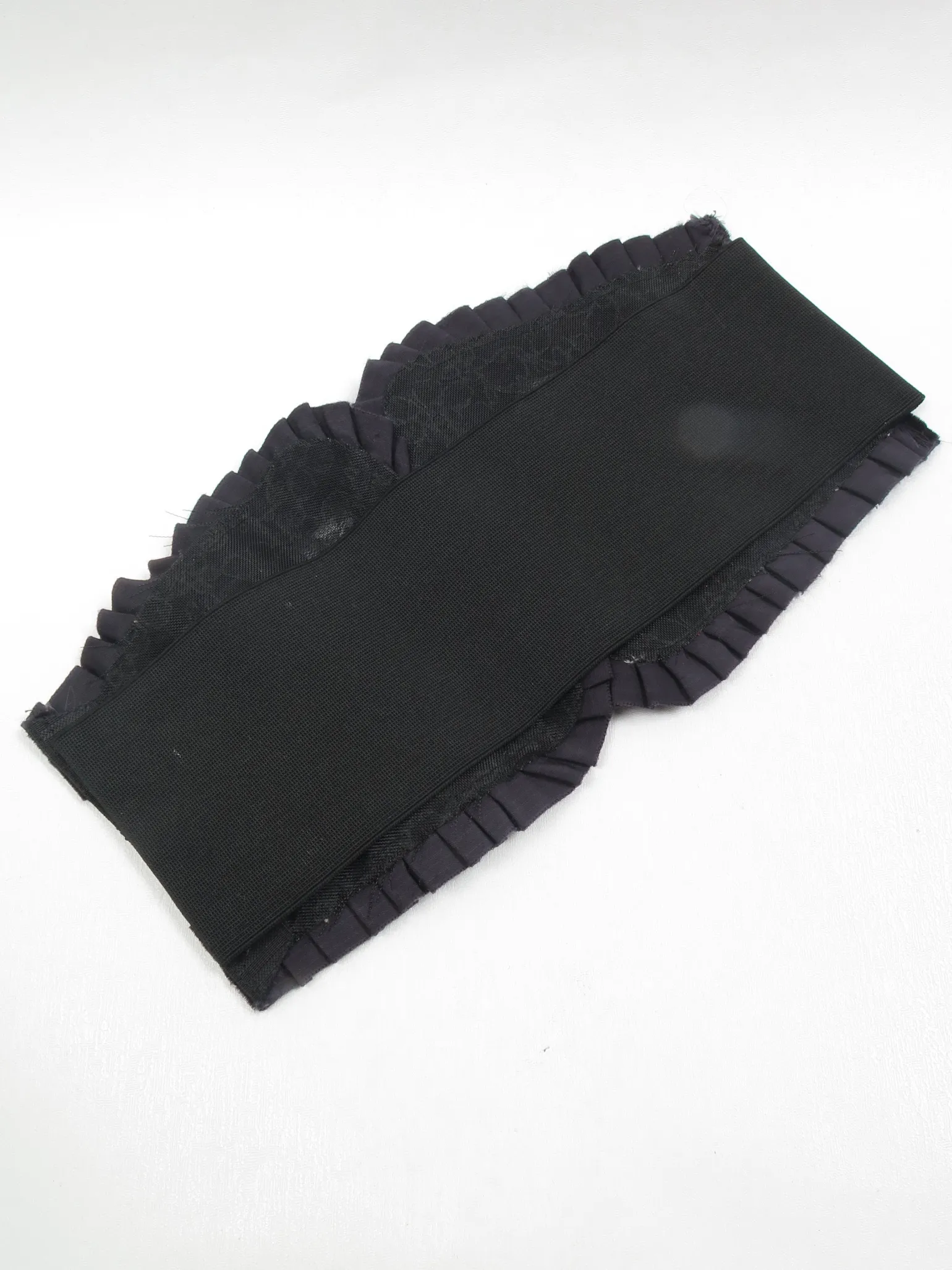 Vintage Black Lace Waspie Belt S