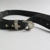 Vintage Black Leather Belt XS/S