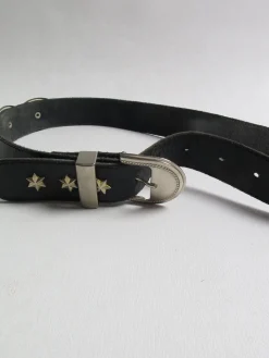 Vintage Black Leather Belt XS/S