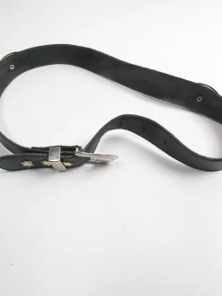 Vintage Black Leather Belt XS/S