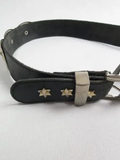 Vintage Black Leather Belt XS/S