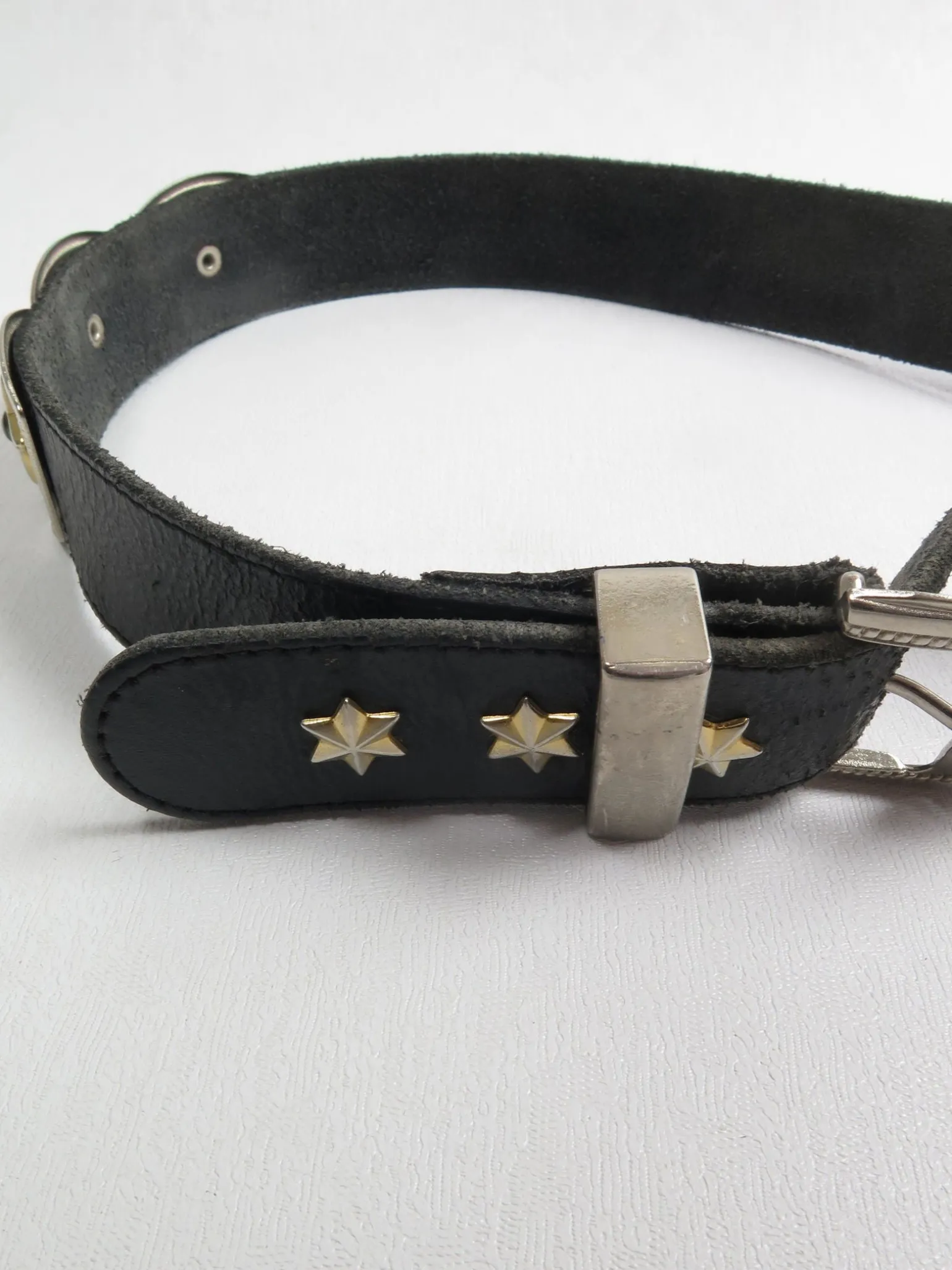 Vintage Black Leather Belt XS/S