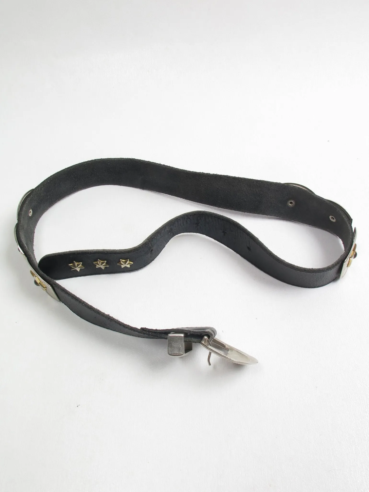 Vintage Black Leather Belt XS/S