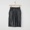 Vintage Black Leather Fitted Skirt 24" XXS