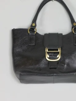 Vintage Black Leather Handbag