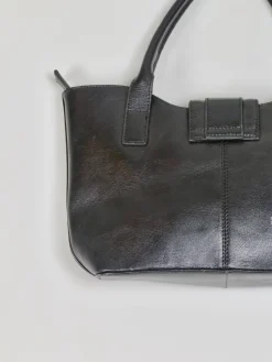 Vintage Black Leather Handbag