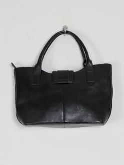 Vintage Black Leather Handbag