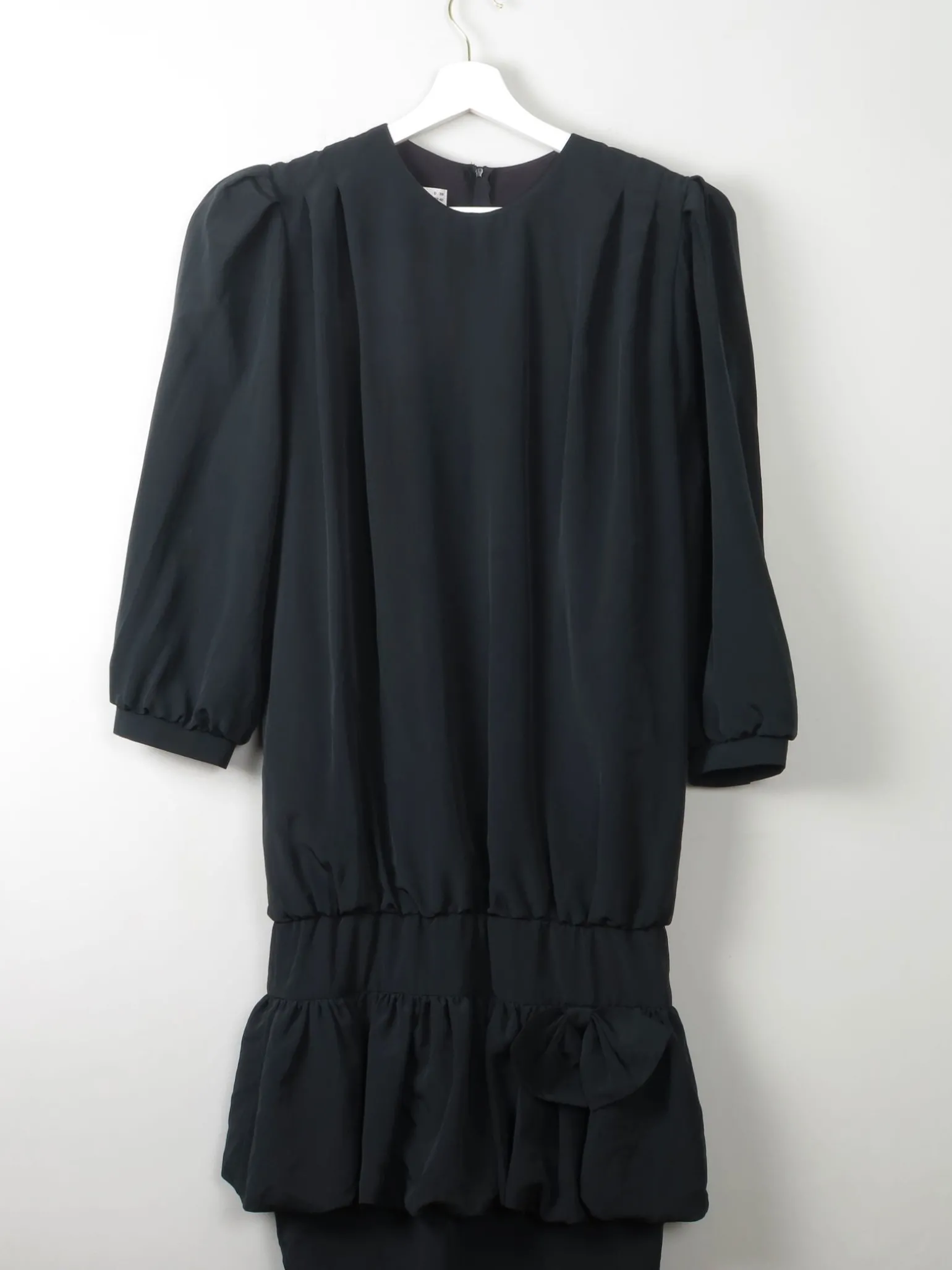 Vintage Black 1980s Dress 10