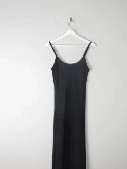Vintage Black Slip Dress S