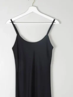 Vintage Black Slip Dress S