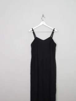 Vintage Black Sparkly Fitted Dress    10