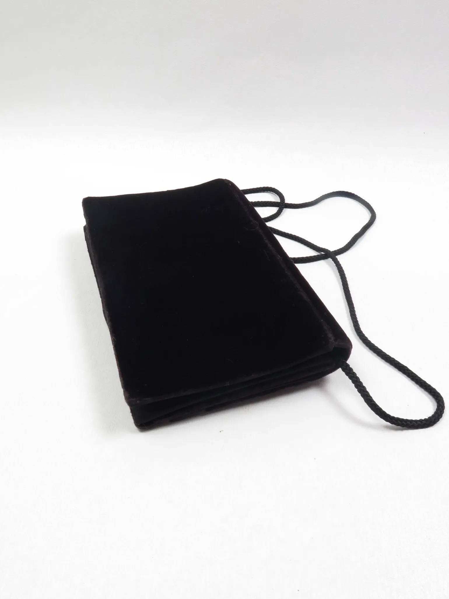 Vintage Black Velvet Evening Bag