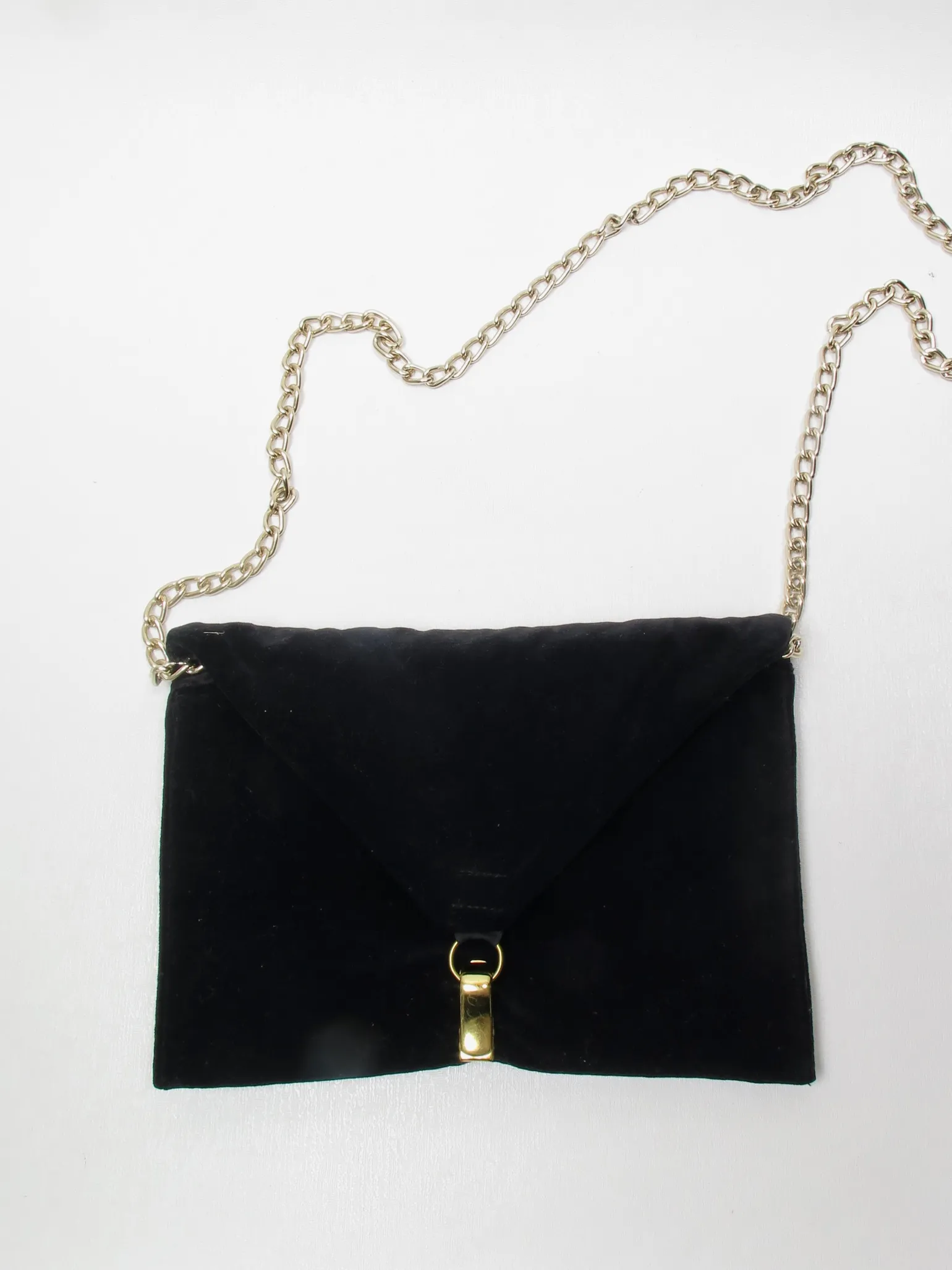 Vintage Black Velvet Evening Bag