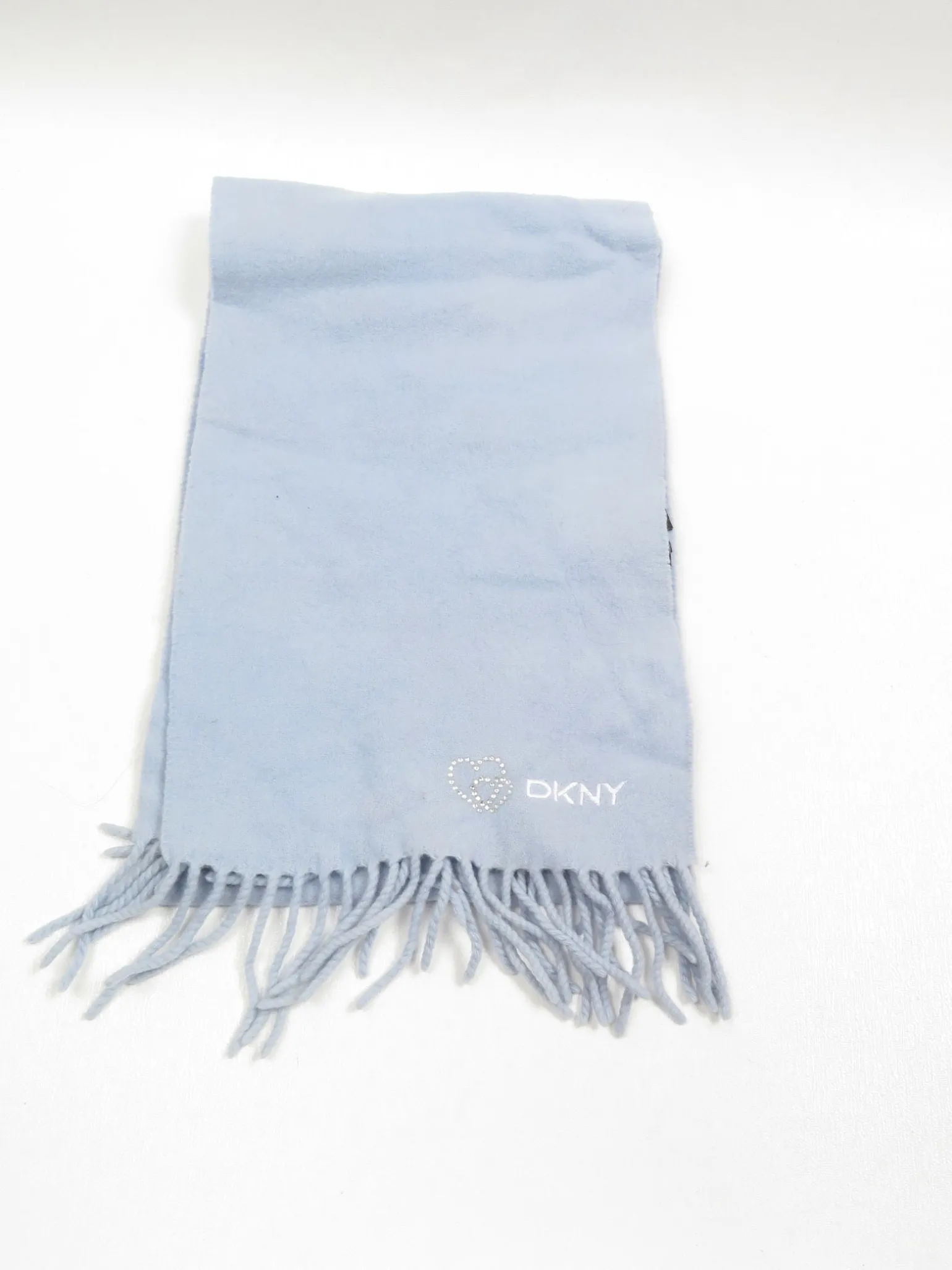 Vintage Blue DKNY Lambswool Scarf