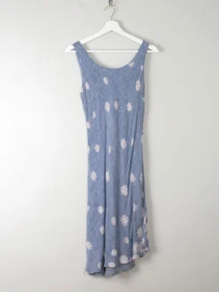 Vintage Blue Floral Slip Dress XS/S