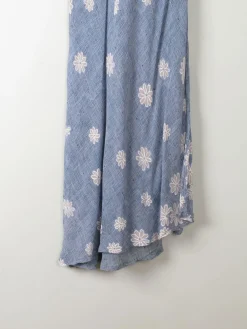 Vintage Blue Floral Slip Dress XS/S