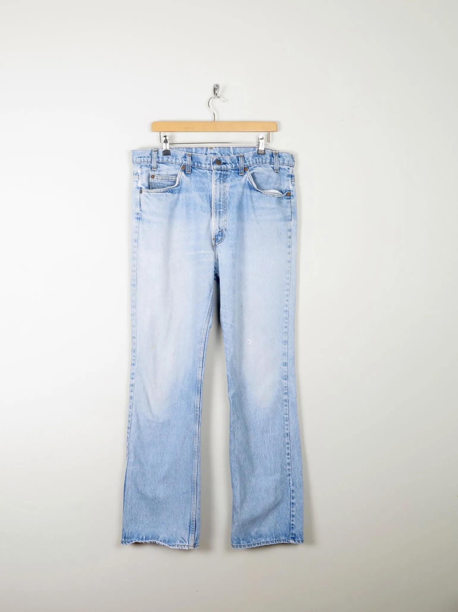 Vintage Blue Orange Tab Levis Jeans 36W 33L