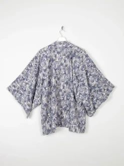 Vintage Blue/Green & Grey Printed Kimono S/M