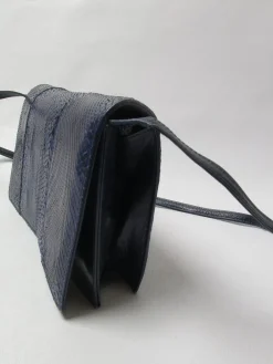 Vintage Blue/Navy Snakeskin Bag